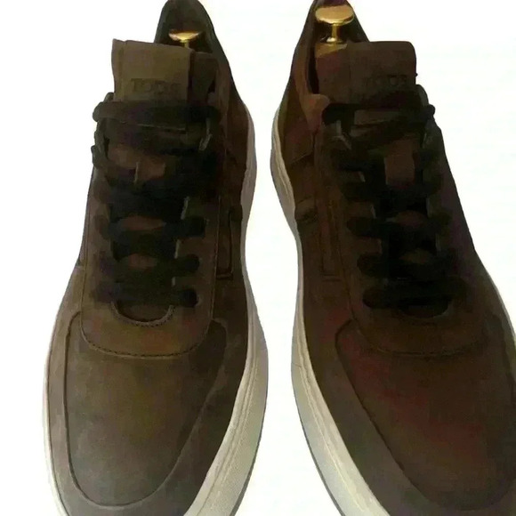 Tod’s - Men’s Brown Nubuck Sneakers Size 8.5/US 10/ EUR 42.5- 43 main image 8